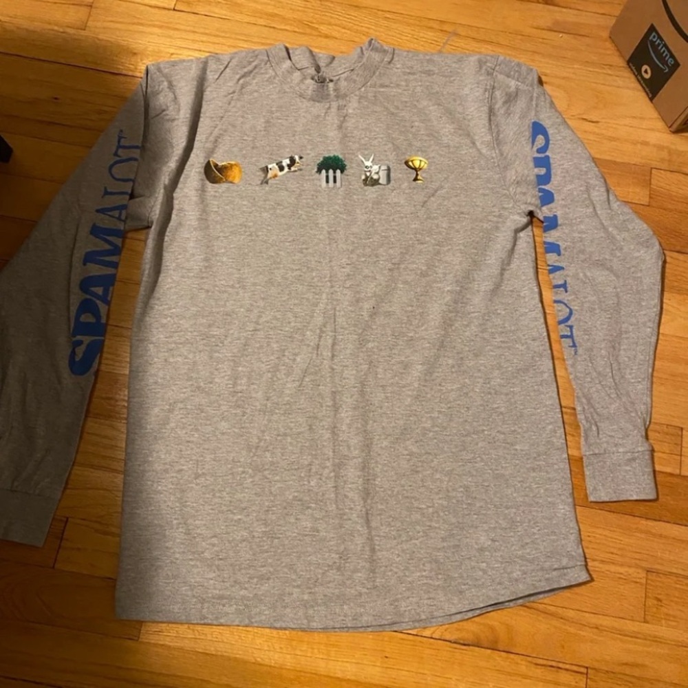 Spamalot Gray Long Sleeve Shirt